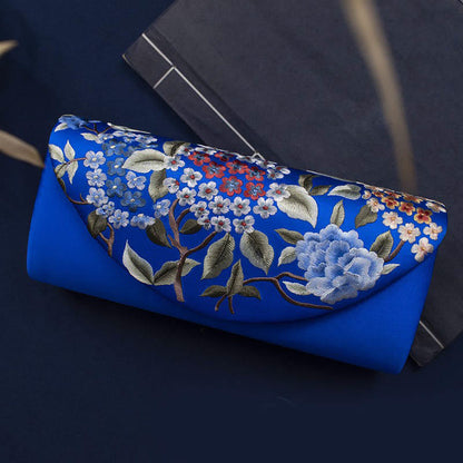 Buddhist Blessing Hydrangea Su Embroidery Wedding Shopping Wallet Purse Handbag Crossbody Bag