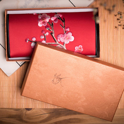 Buddhist Blessing Plum Bossom Su Embroidery Journey Shopping Long Purse Handbag