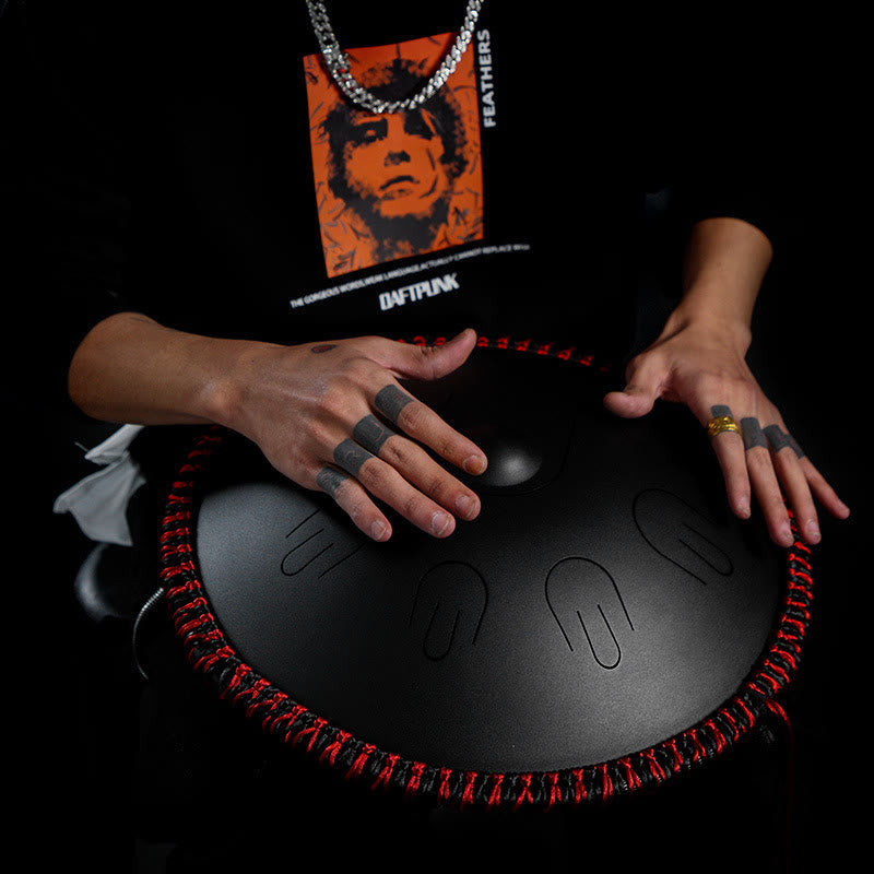 Buddhist Blessing Steel Tongue Drum Sound Healing Yoga Meditation Kit 9 Note 15 Inch Handpan Instrument