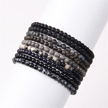 Buddhist Blessing 4mm Various Stone Crystal Mini Beads Healing Bracelet