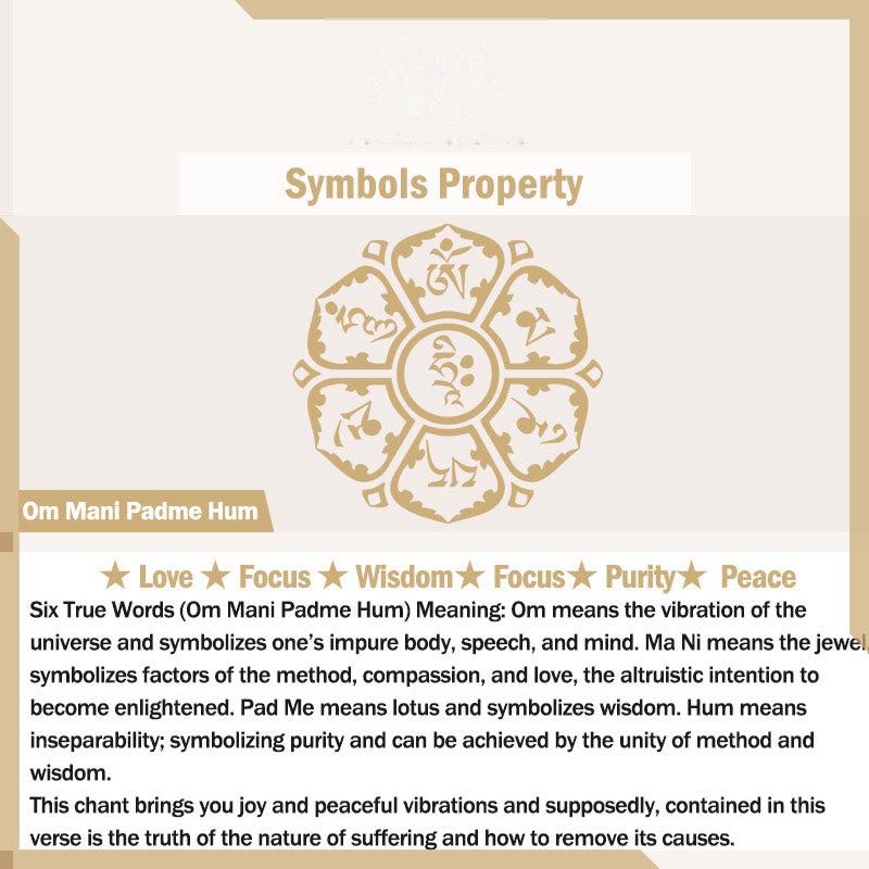 Buddhist Blessing Black Onyx Tiger Eye Om Mani Padme Hum Chinese Zodiac Natal Buddha Support Bracelet