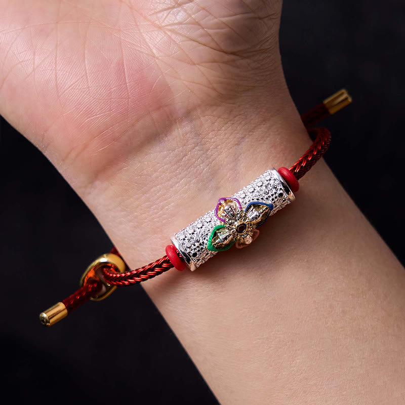 Buddhist Blessing Copper Luck Red String Bracelet