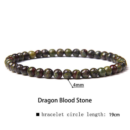 Buddhist Blessing 4mm Various Stone Crystal Mini Beads Healing Bracelet