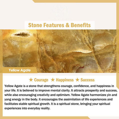 Buddhist Blessing Five Elements Various Agate Crystal Rutilated Quartz Tiger Eye Yellow Agate Citrine Luck Bracelet