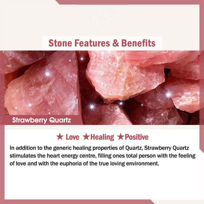 Buddhist Blessing Five Elements Various Agate Crystal Green Strawberry Quartz Sun Stone Wealth Bracelet