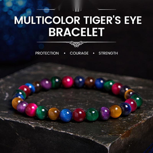 Buddhist Blessing Tiger Eye Resolve Courage Bracelet