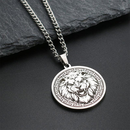 Animal Titanium Steel Chain Necklace Protection Pendant (Extra 30% Off | USE CODE: FS30)