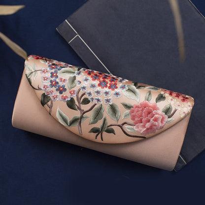 Buddhist Blessing Hydrangea Su Embroidery Wedding Shopping Wallet Purse Handbag Crossbody Bag