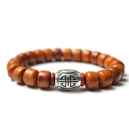 Buddhist Blessing Tibetan Bone Beads Om Mani Padme Hum Strength Bracelet