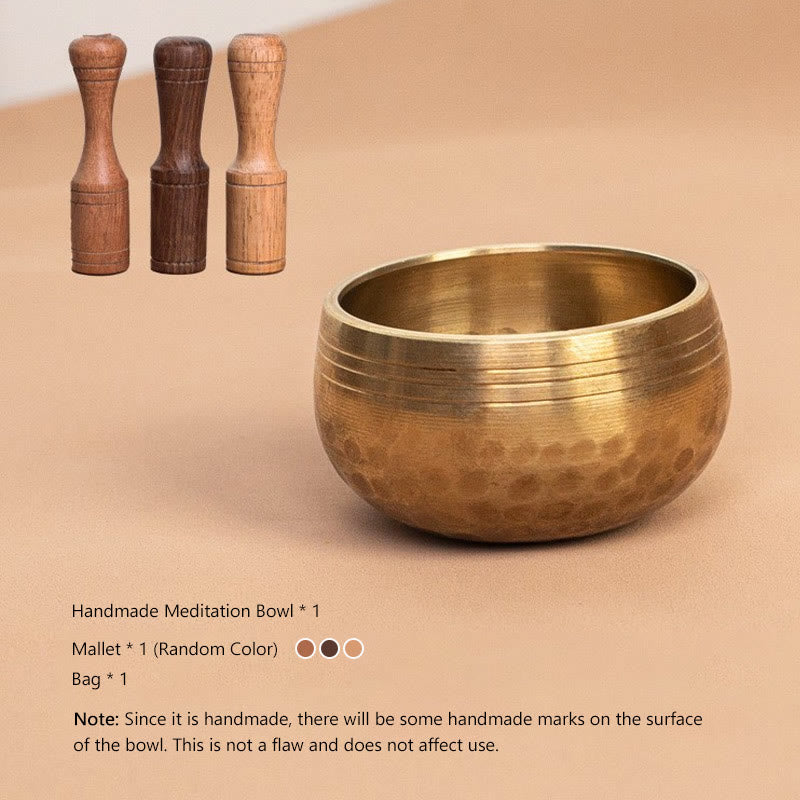 Buddhist Blessing Handmade Mini Small Singing Bowl for Healing and Meditation Sound Bowl Set 1.57*0.98 IN