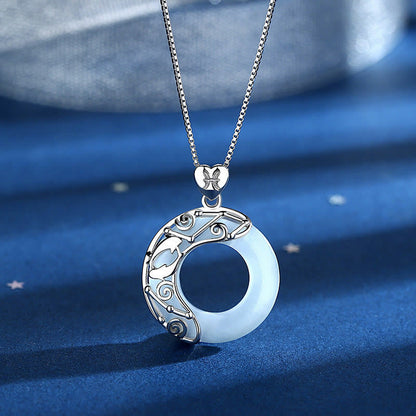 Buddhist Blessing 925 Sterling Silver 12 Constellations of the Zodiac Cat's Eye Love Support Necklace Pendant