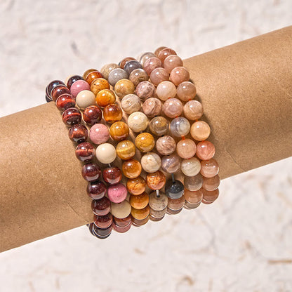 Buddhist Blessing Inspire Creativity Orange Red Series Passion Courage Bracelet