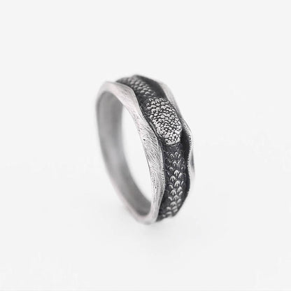 Buddhist Blessing 999 Sterling Silver Snake-shaped Year Of The Snake Protection Ring