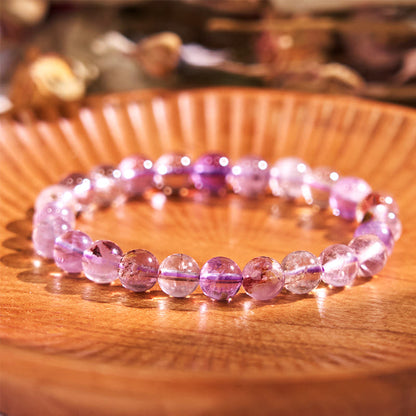 Buddhist Blessing Natural Purple Phantom Love Wisdom Bracelet