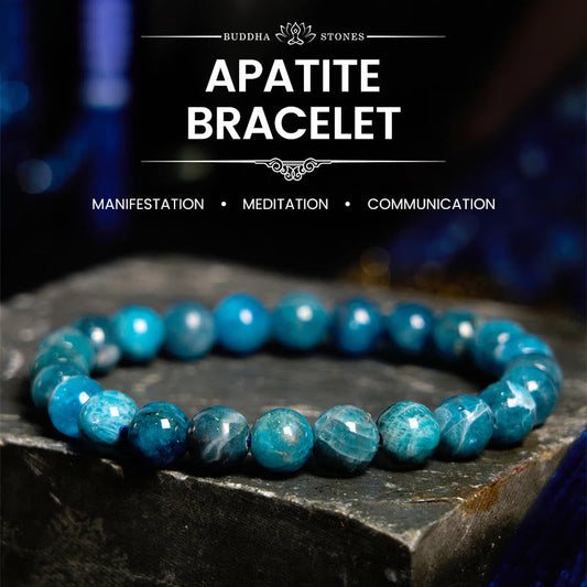 Buddhist Blessing Apatite Manifestation Bracelet