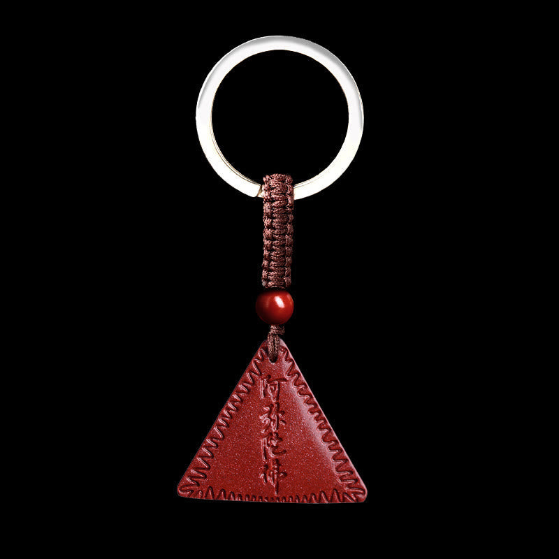Buddhist Blessing Cinnabar Amitabha Calm Necklace Pendant