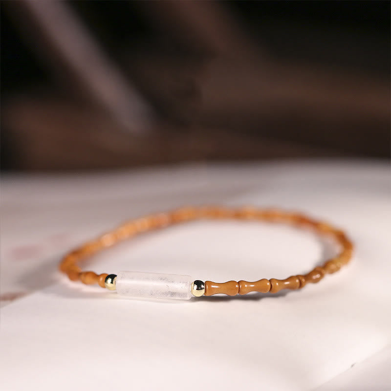 Buddhist Blessing Ultra-fine Olive Pit Peace Bracelet