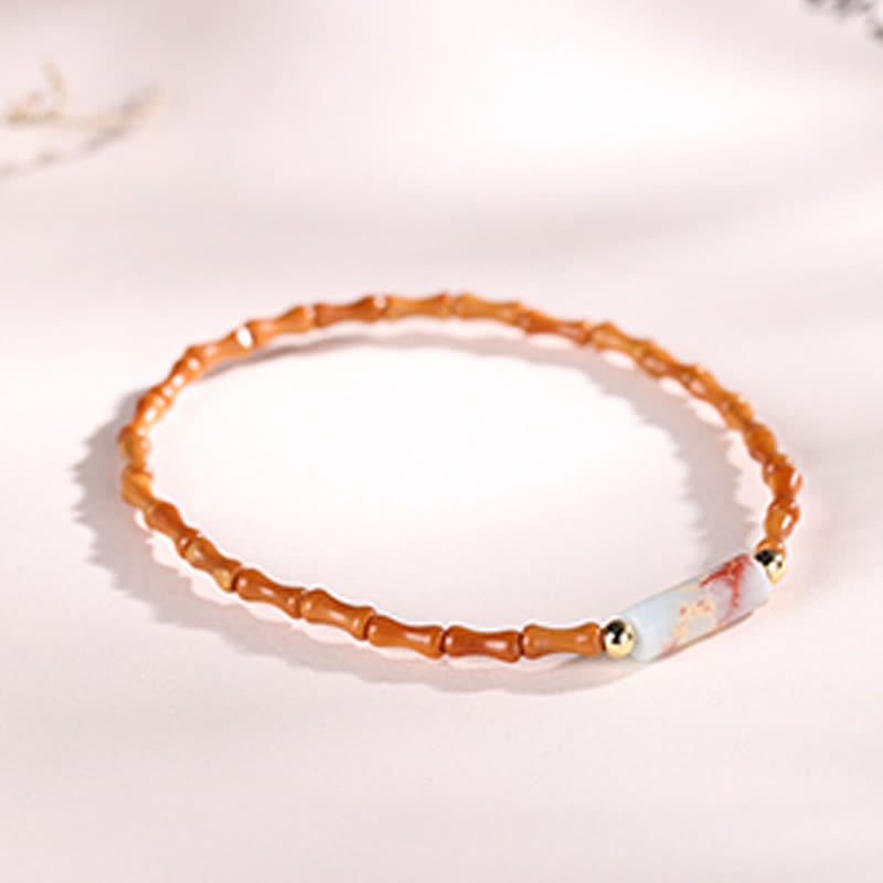 Buddhist Blessing Ultra-fine Olive Pit Peace Bracelet