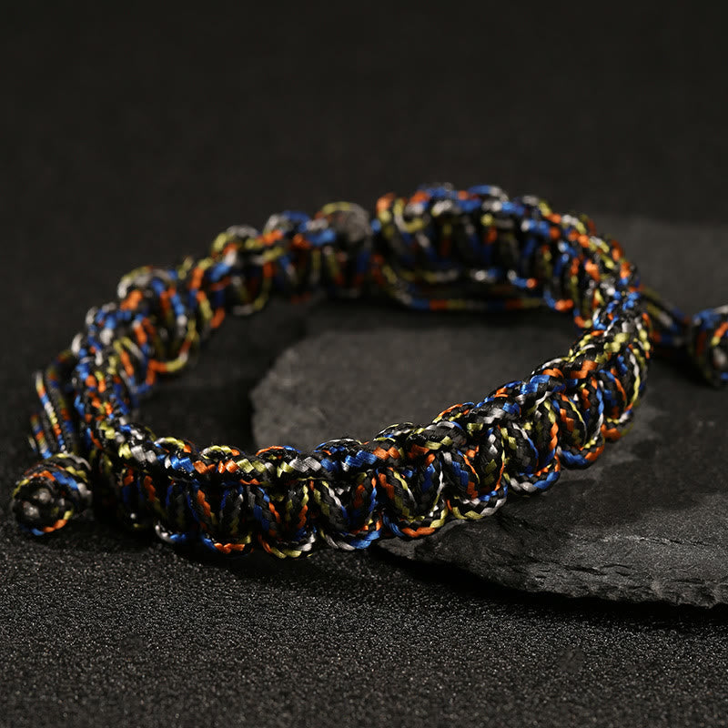 Buddhist Blessing Handmade Colorful Rope Braided Bracelet