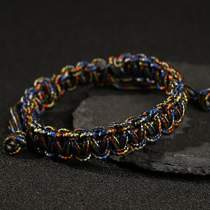 Buddhist Blessing Handmade Colorful Rope Braided Bracelet