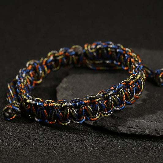 Buddhist Blessing Handmade Colorful Rope Braided Bracelet