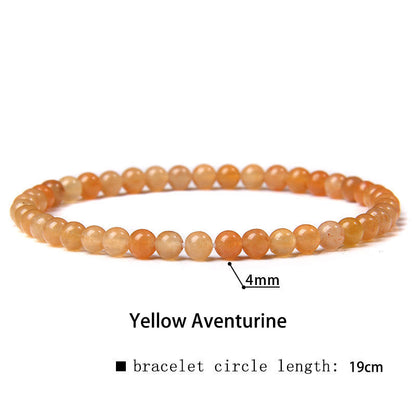 Buddhist Blessing 4mm Various Stone Crystal Mini Beads Healing Bracelet
