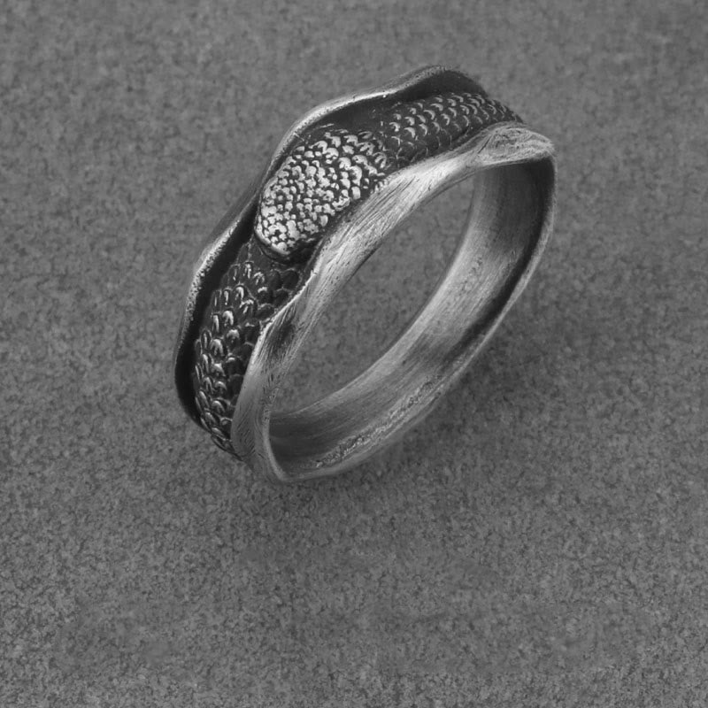 Buddhist Blessing 999 Sterling Silver Snake-shaped Year Of The Snake Protection Ring