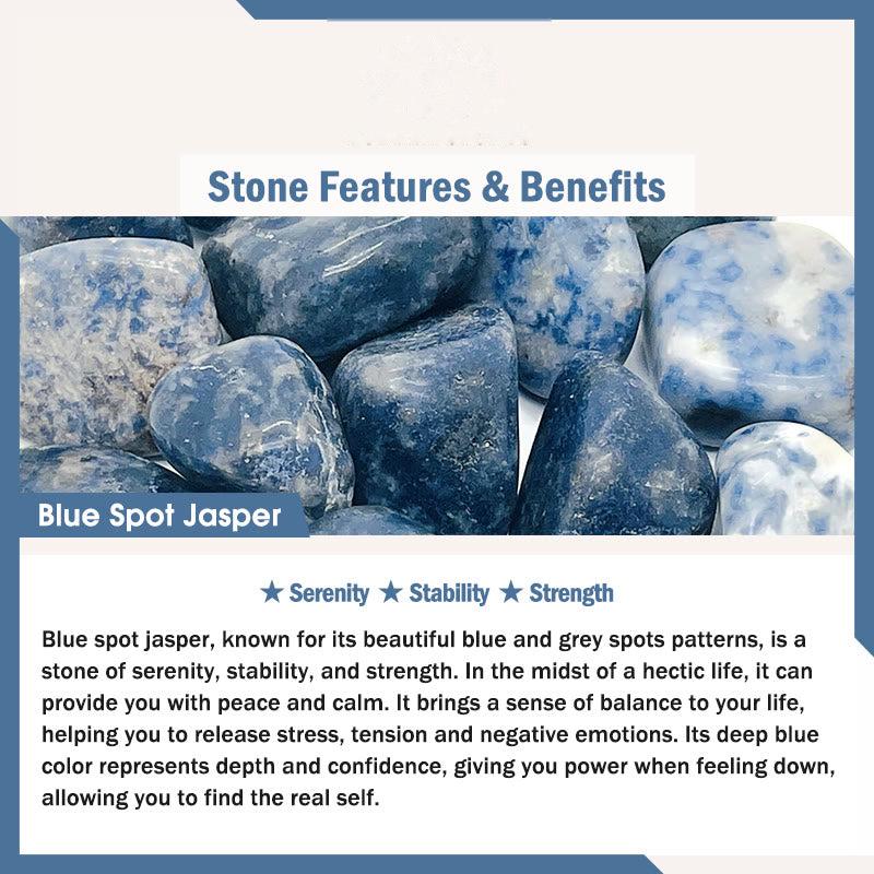 Buddhist Blessing  Stone Various Crystals Malachite Lazurite Hemimorphite Calmness Bracelet