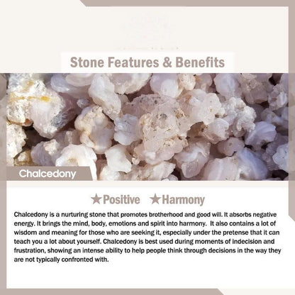 Buddhist Blessing Chalcedony 925 Sterling Silver Peace Buckle Flowers Necklace Pendant