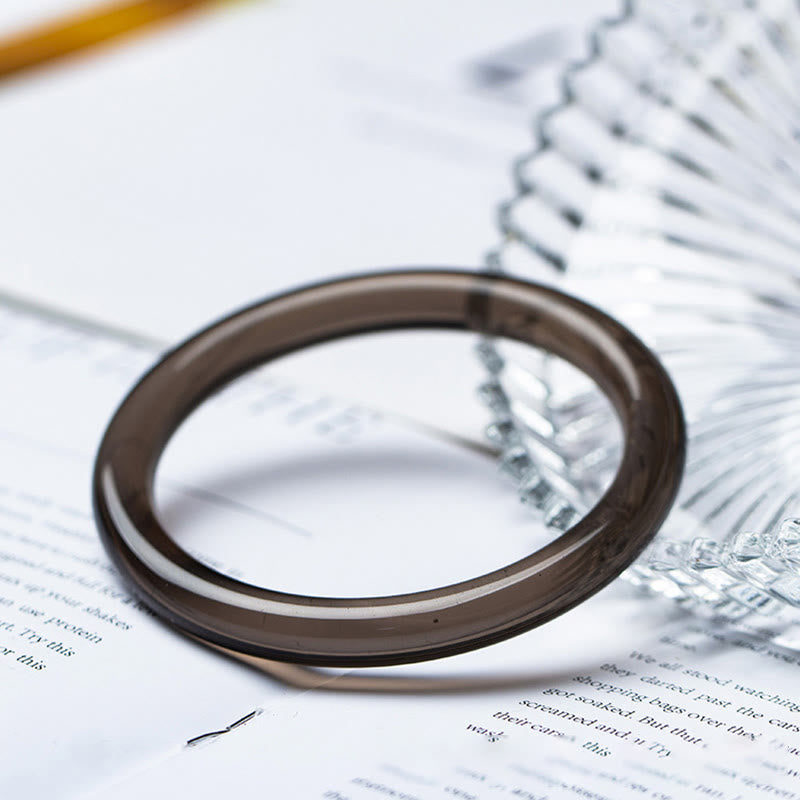 Buddhist Blessing lce Obsidian Courage Bracelet Bangle