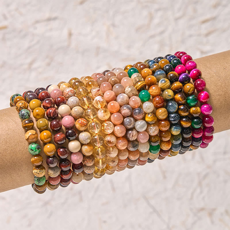 Buddhist Blessing Boost Vitality Warm Color Series Positive Courage Bracelet