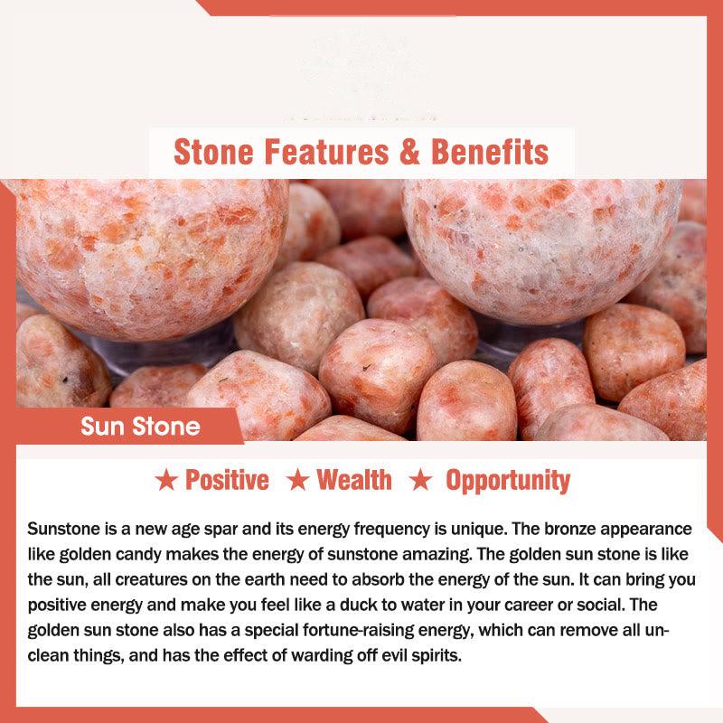 Buddhist Blessing Five Elements Various Agate Crystal South Red Agate Strawberry Quartz Sun Stone Citrine Luck Bracelet