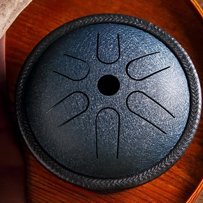 Buddhist Blessing Steel Tongue Drum Sound Healing Meditation Yoga Drum Kit 6 Note 5.5 Inch