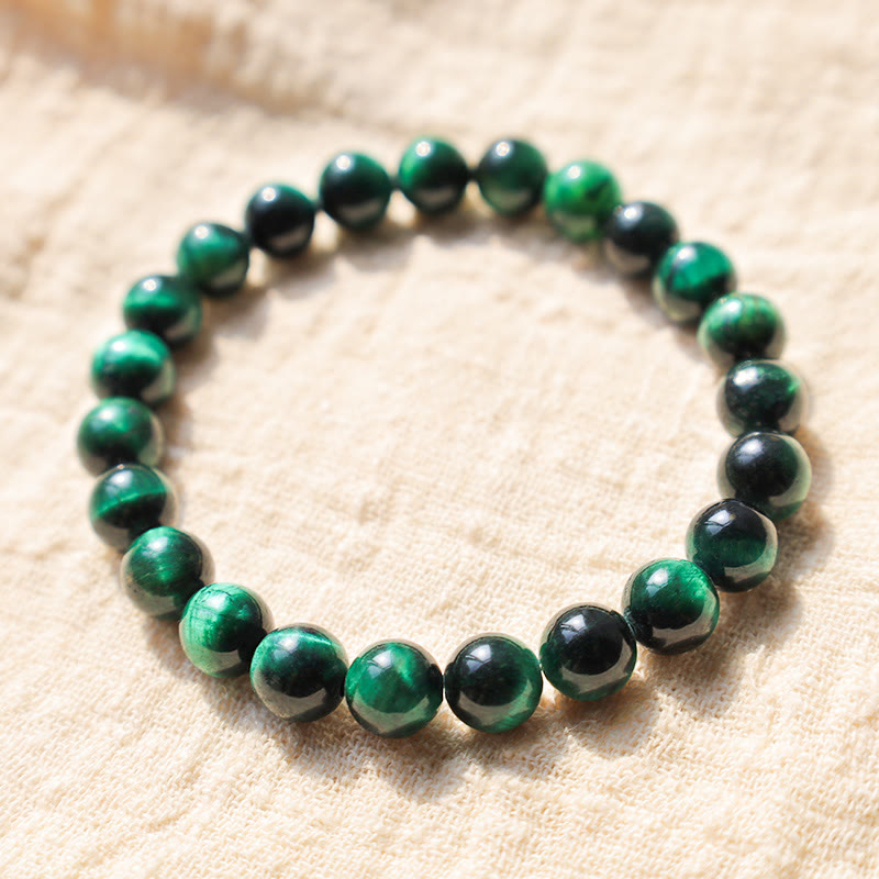 Buddhist Blessing  Stone Various Crystals Malachite Lazurite Hemimorphite Calmness Bracelet