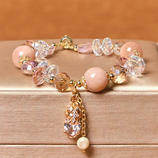 Buddhist Blessing Natural Sun Stone PiXiu Wealth Bracelet