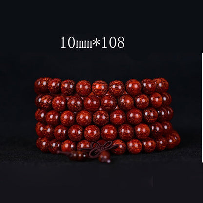 Buddhist Blessing Tibetan Small Leaf Red Sandalwood Balance Bracelet