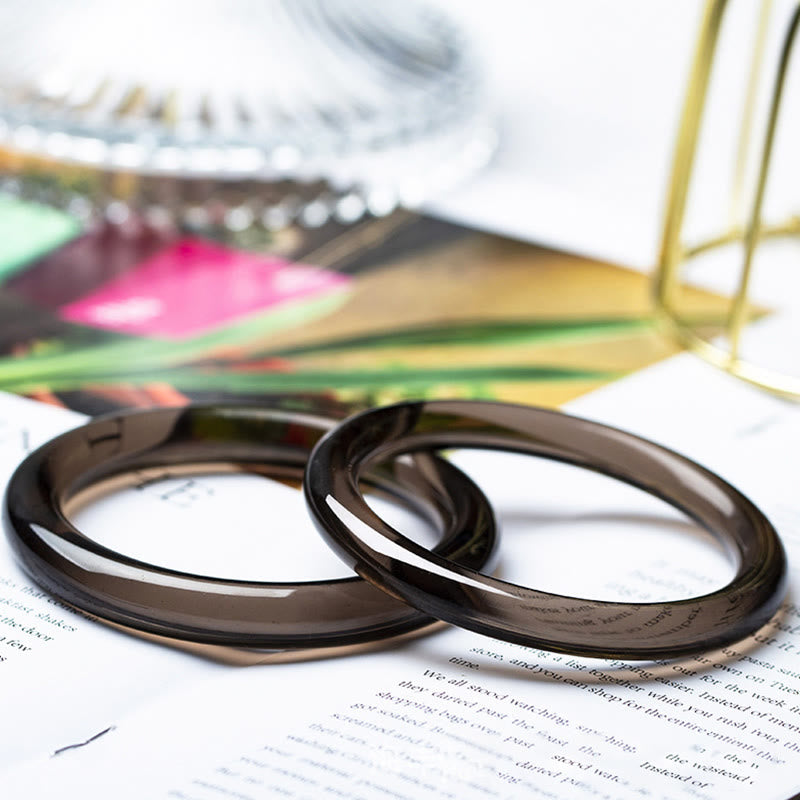 Buddhist Blessing lce Obsidian Courage Bracelet Bangle