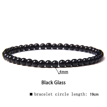 Buddhist Blessing 4mm Various Stone Crystal Mini Beads Healing Bracelet