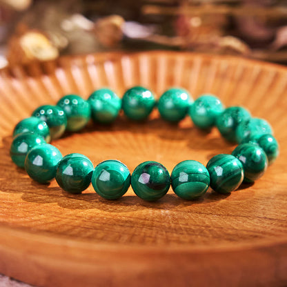 Buddhist Blessing Natural Malachite Protection Calmness Bracelet