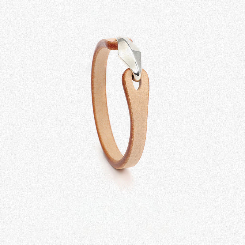 Buddhist Blessing 925 Sterling Silver Leather Multi-turn Protection Bracelet