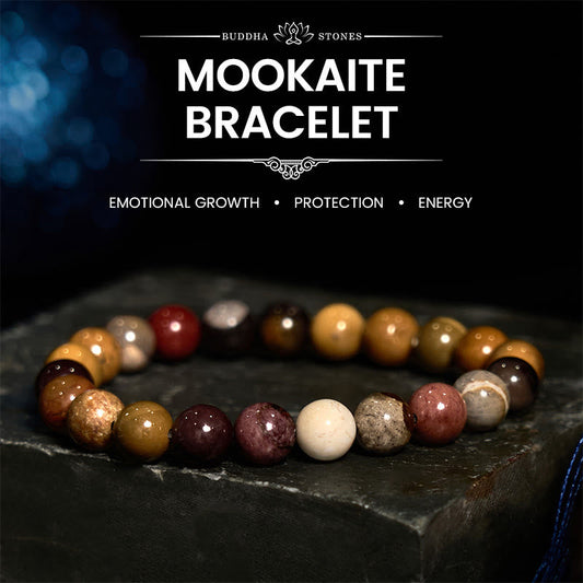 Buddhist Blessing Mookaite Emotional Growth Bracelet