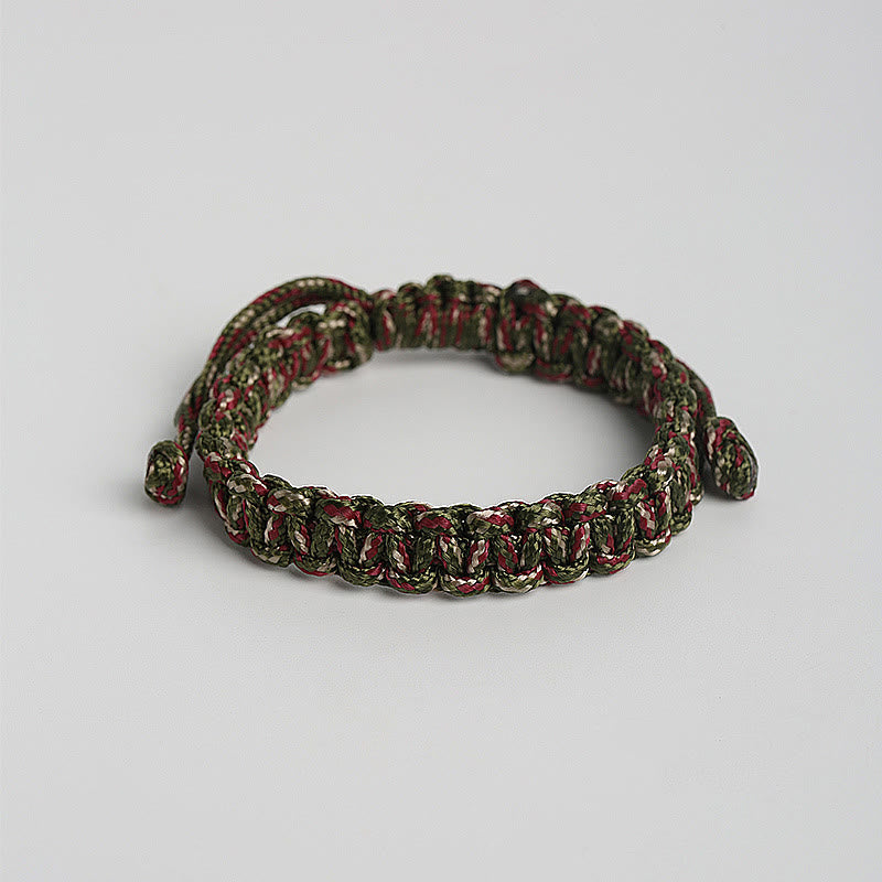 Buddhist Blessing Handmade Colorful Rope Braided Bracelet