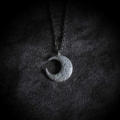 Buddhist Blessing 999 Sterling Silver Moon Balance Necklace Pendant