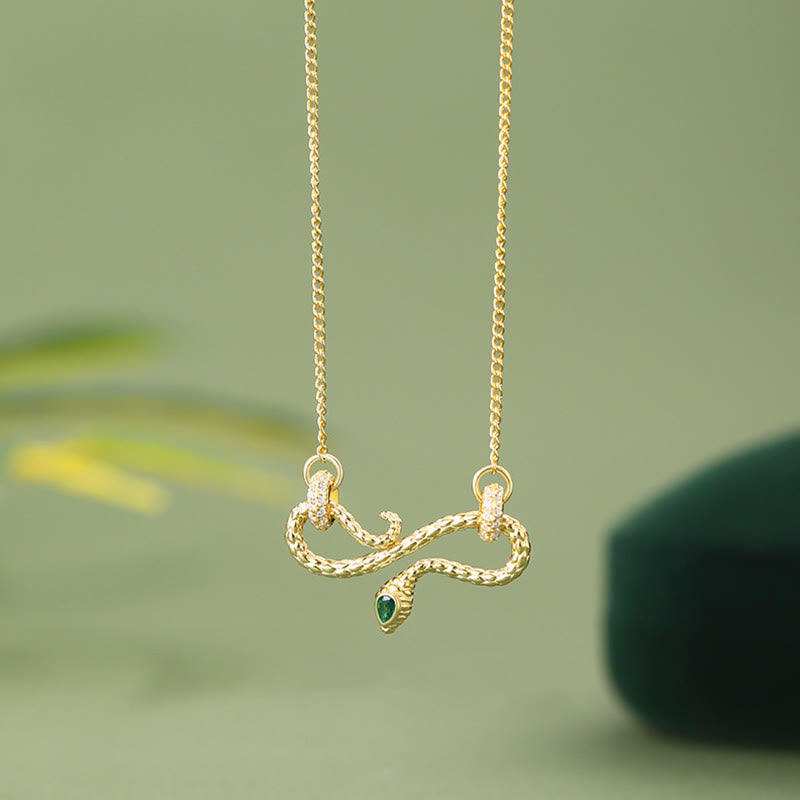 Buddhist Blessing 999 Sterling Silver Year of the Snake Coiling Snake Infinite Symbol Blessing Necklace Pendant