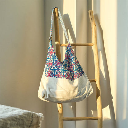 Buddhist Blessing Cotton Crossbody Bag Shoulder Bag