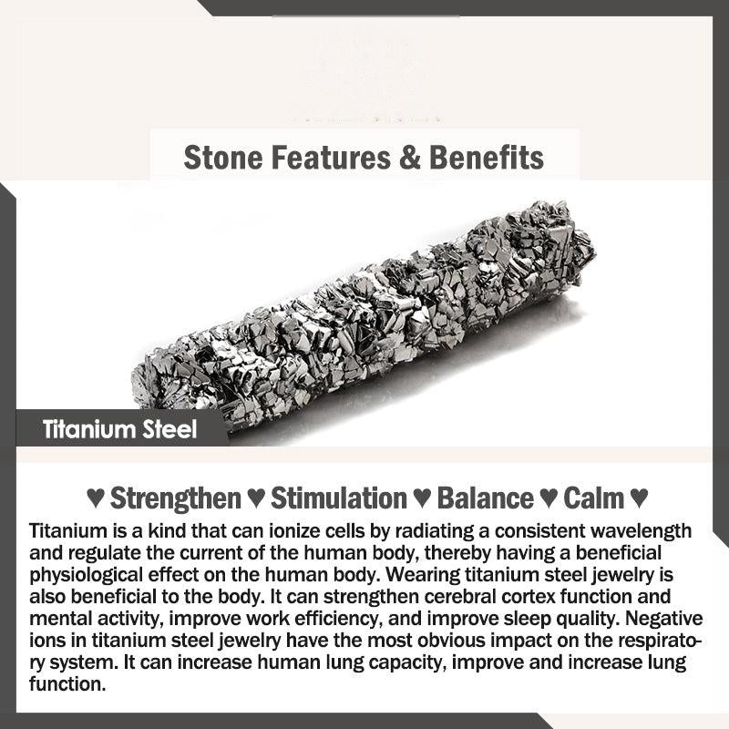 Buddhist Blessing Six True Words Balance Calm Titanium Steel Ring (Extra 30% Off | USE CODE: FS30)