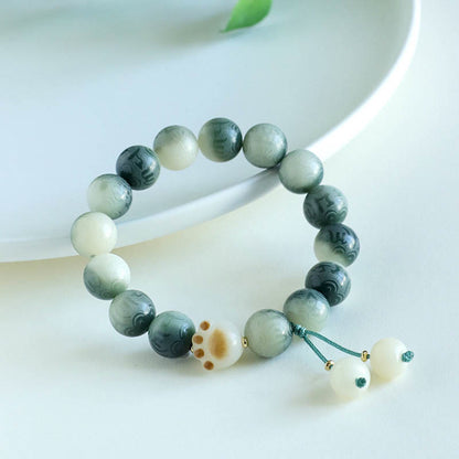 Buddhist Blessing Bodhi Seed Om Mani Padme Hum Carved Harmony Bracelet