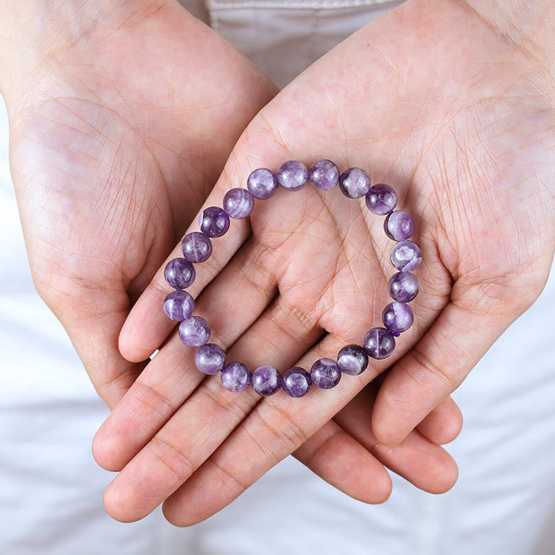 Buddhist Blessing Keep Calm Purple Series Healing Love Bracelet