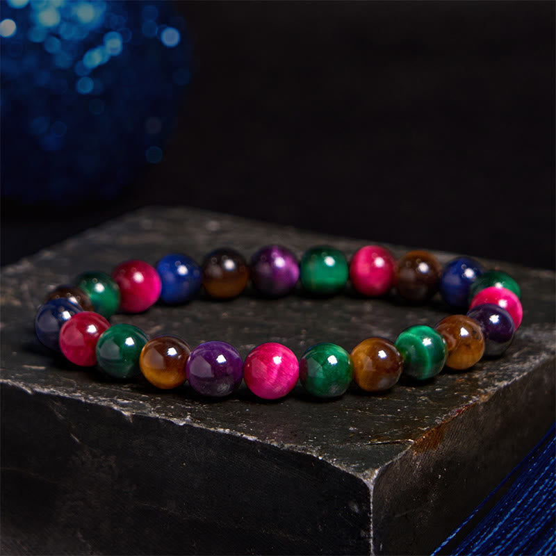 Buddhist Blessing Various Tiger Eye Confidence Bracelet