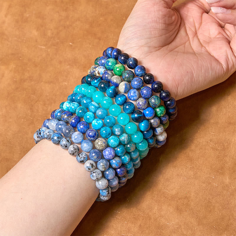 Buddhist Blessing Let The Past Go Blue Series Calm Tranquility Bracelet